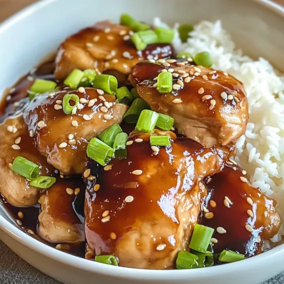 A bowl of chicken with rice.