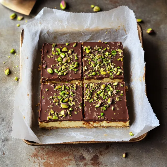 A square of chocolate cake with almonds on top.