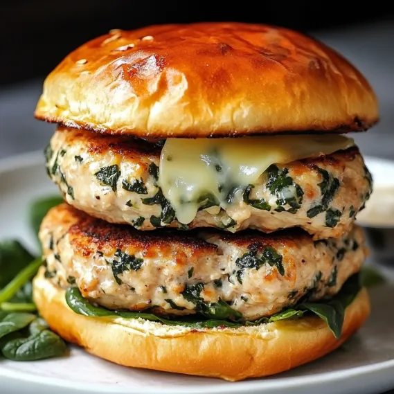 A loaded burger sitting on a plate with melted cheese and crispy bacon.