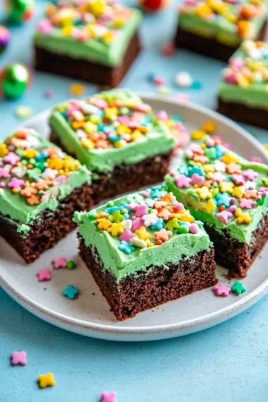 Delicious Lucky Charms Marshmallow Brownies