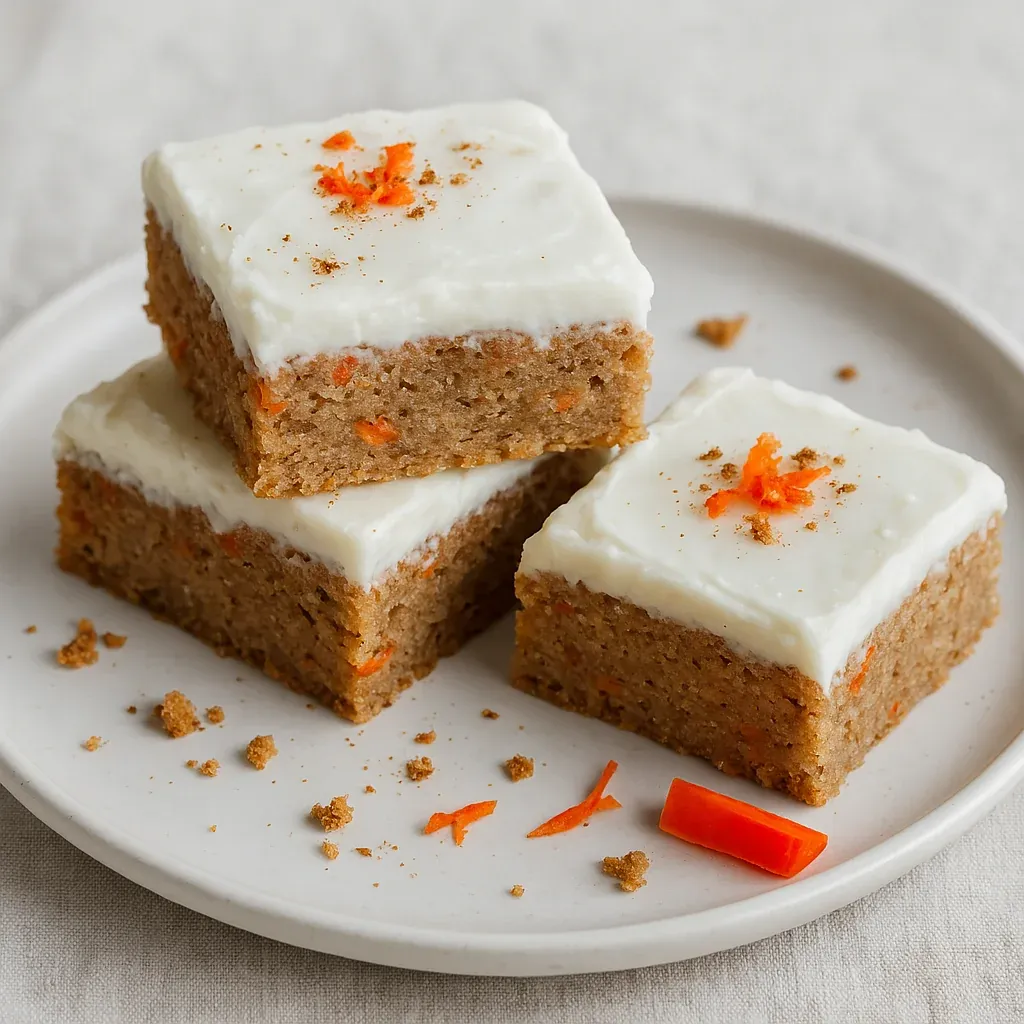 A white plate with two pieces of cake on it.