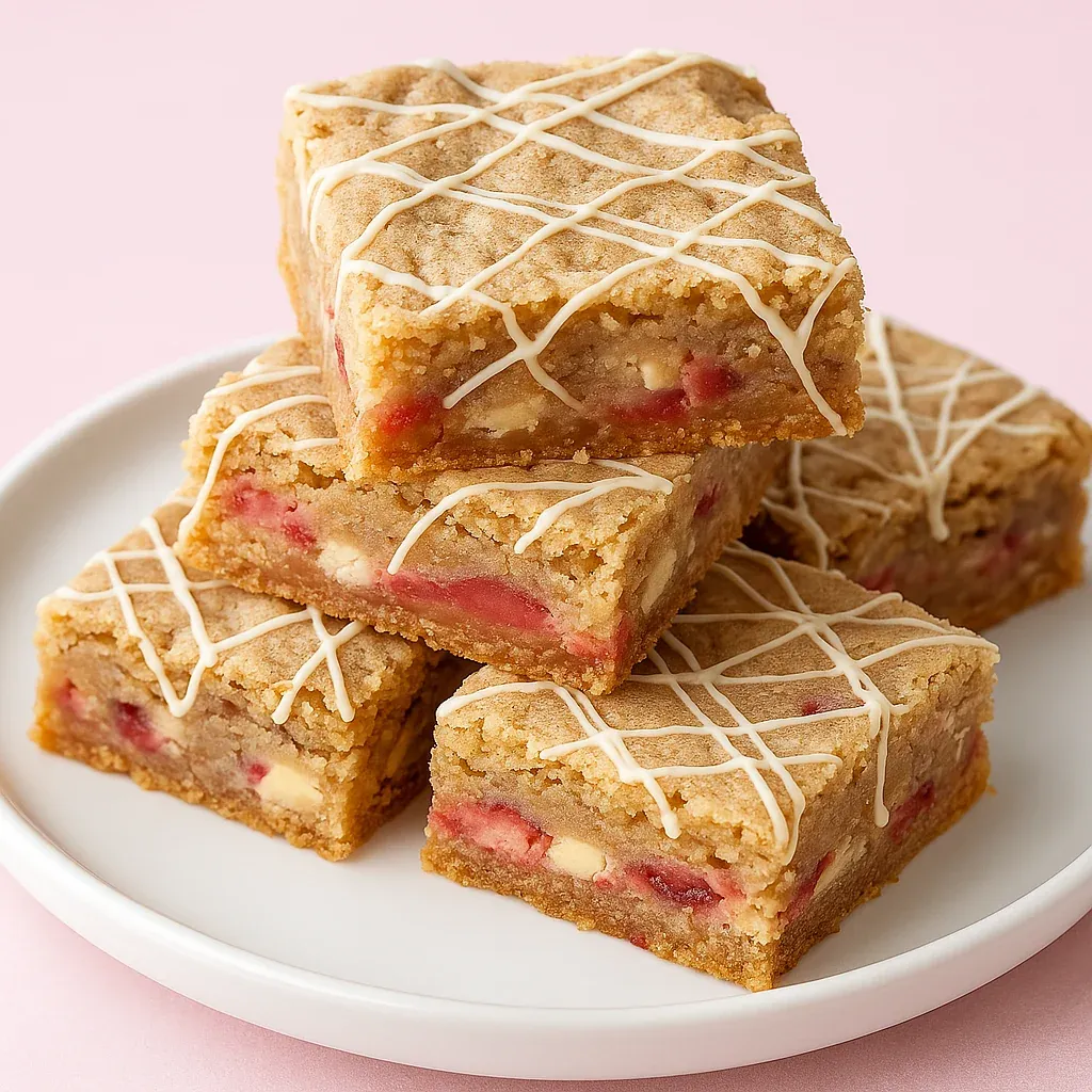A platter of homemade treats with icing on top.
