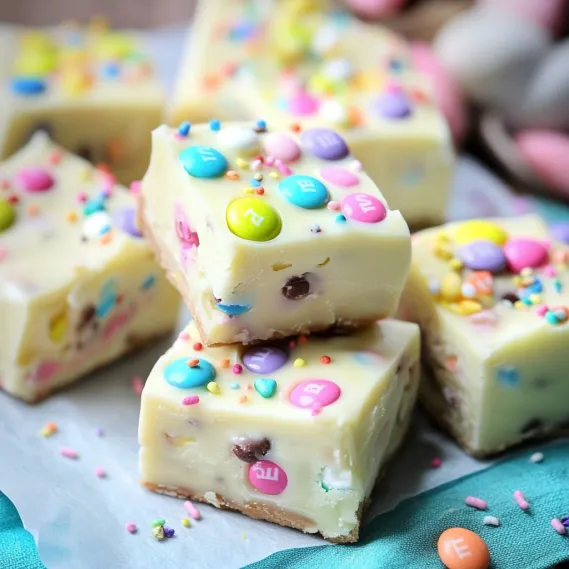 Festive Easter Fudge with Candy