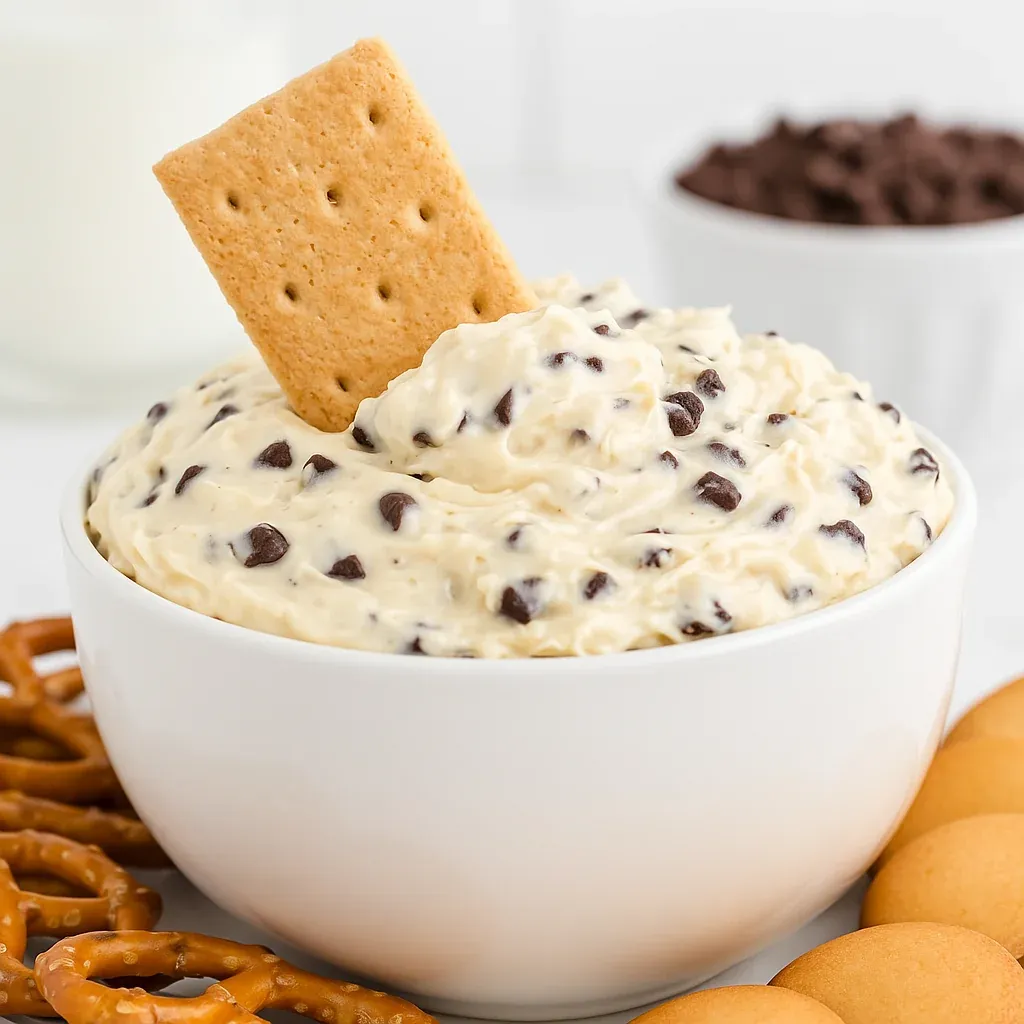 A bowl of chocolate chip cookie ice cream.