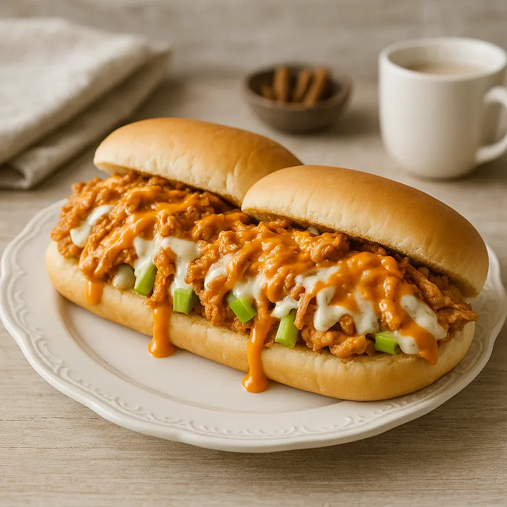 A sandwich with chicken and cheese.