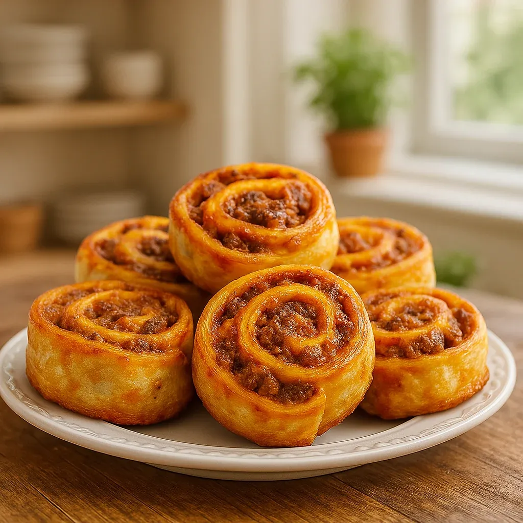 A serving dish filled with crispy, beef-filled bites.