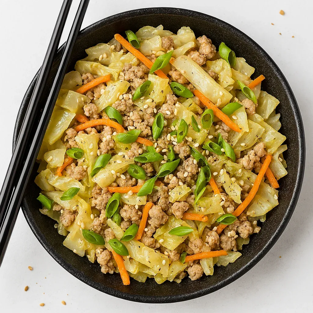 A bowl of food with chopsticks.