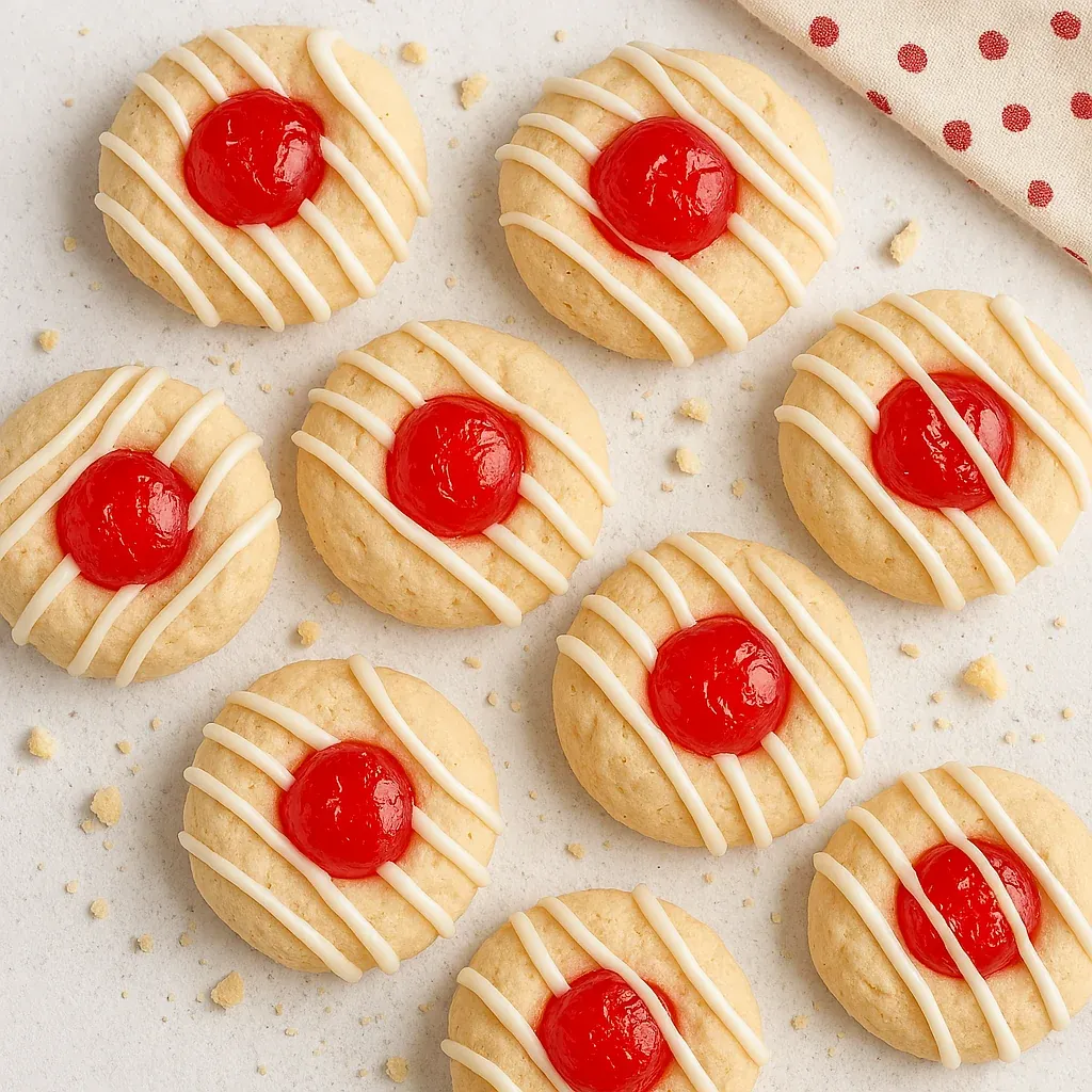 A plate of cookies with red and white icing.