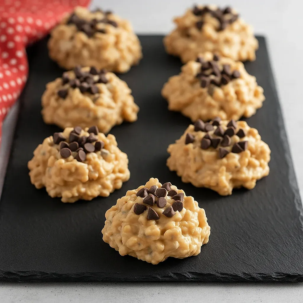 A dish filled with chocolatey cookies.