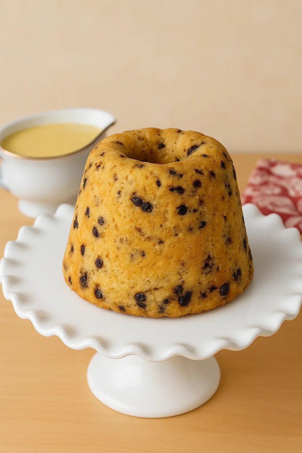 A cake on a plate.