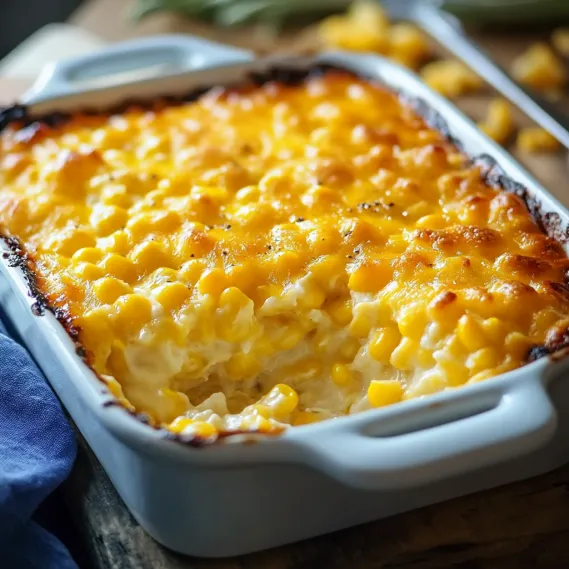 Corn and cheese dish bursting with flavor.