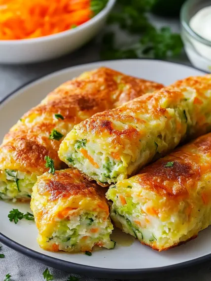 A plate of food with carrots and broccoli.