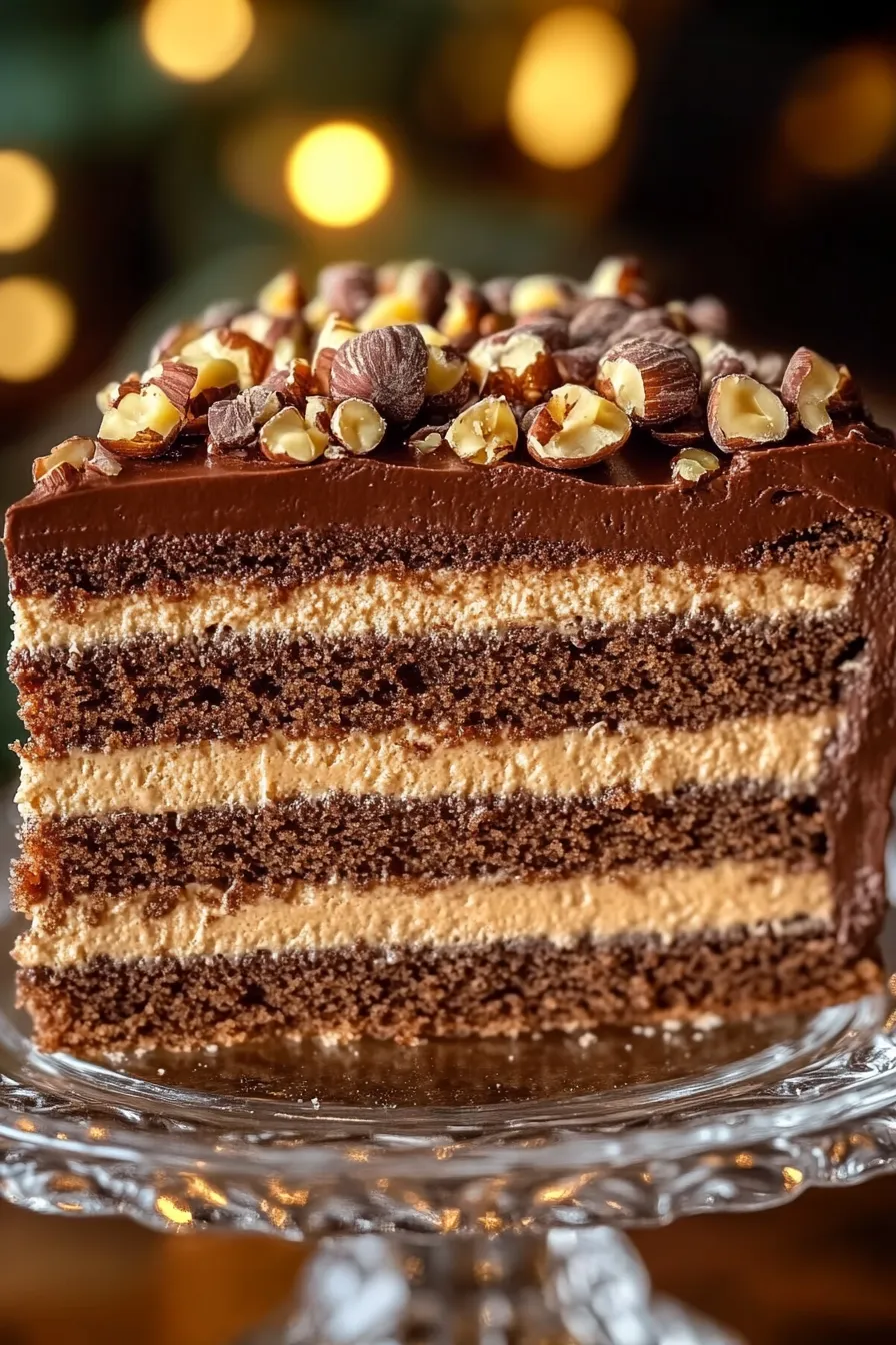 Close-up of a Egyptian Hazelnut Cake