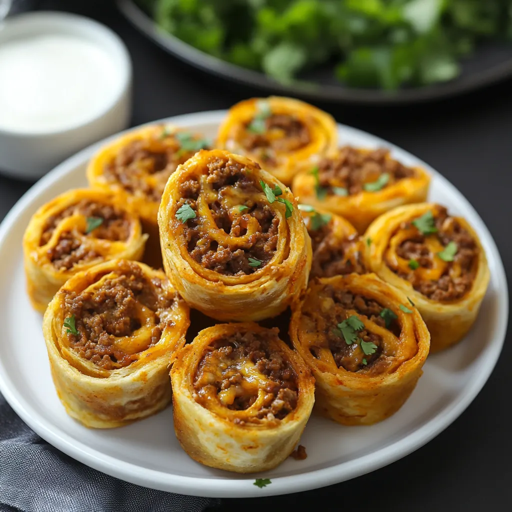 Cheesy Taco Pinwheels