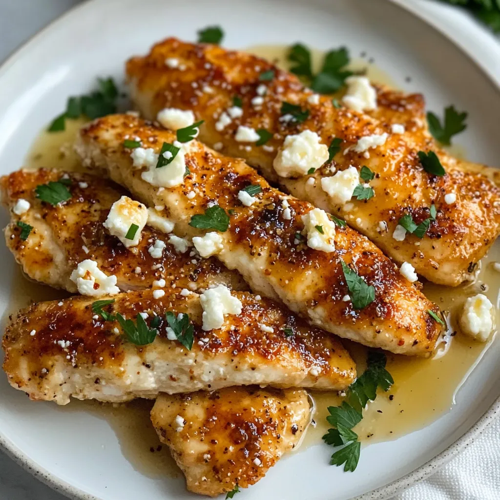 Crispy Hot Honey Feta Chicken