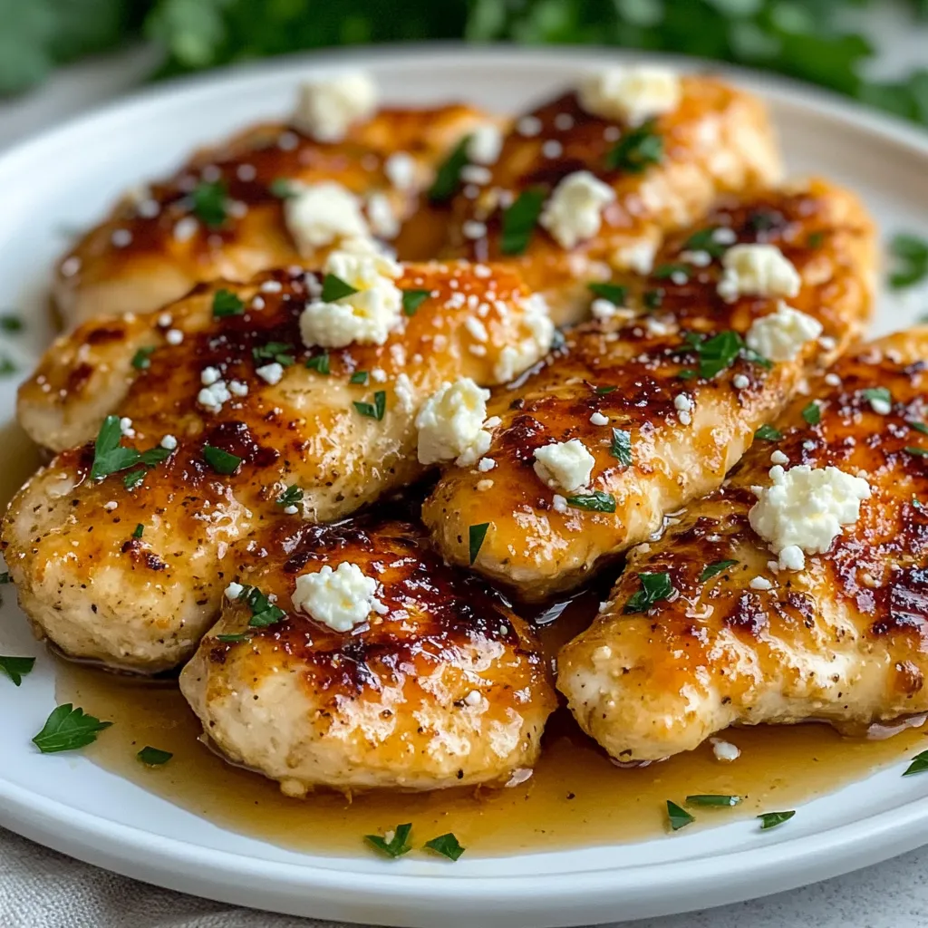 Crispy Hot Honey Feta Chicken