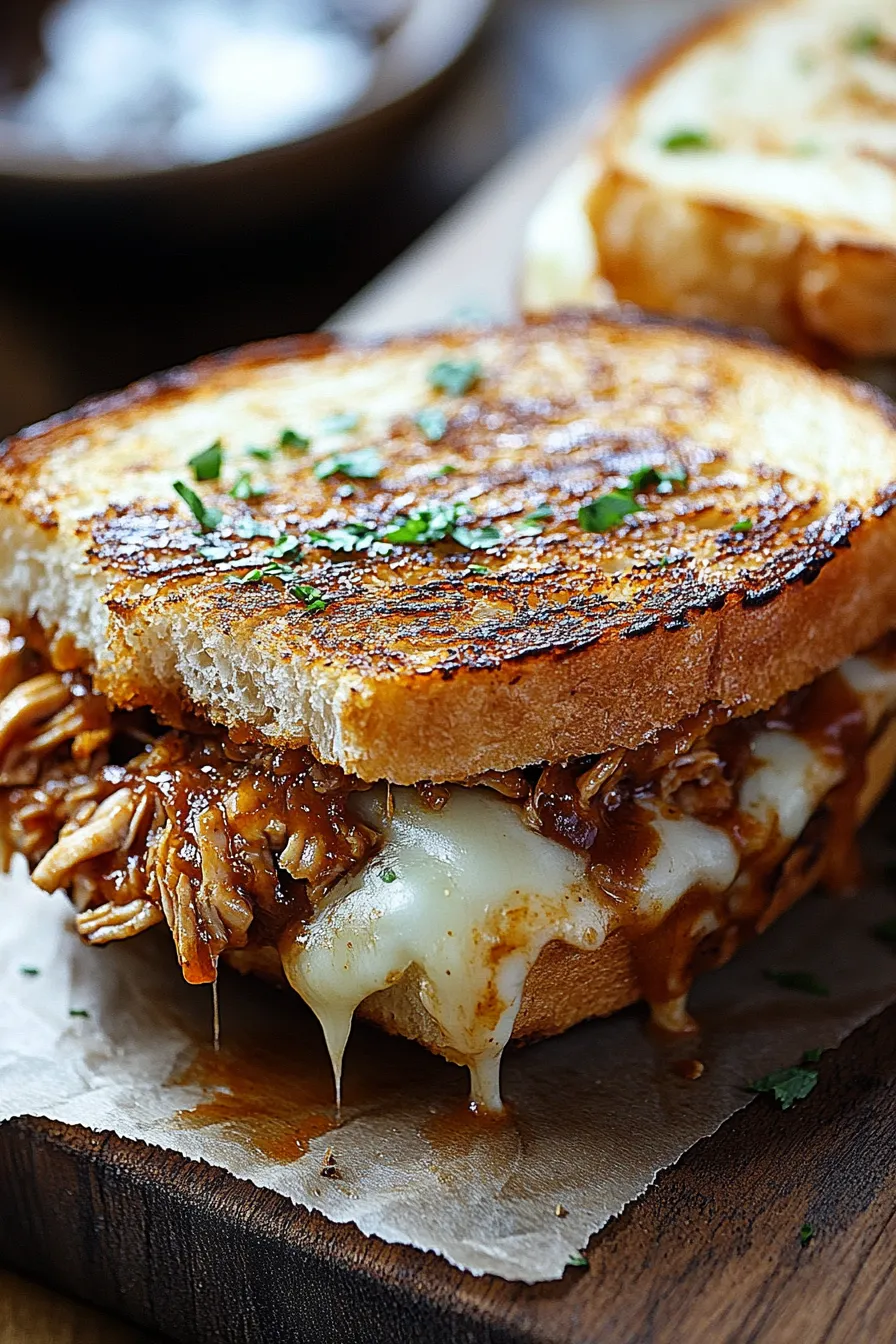 BBQ Chicken Grilled Cheese