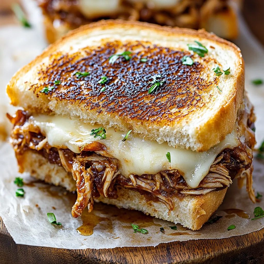 BBQ Chicken Grilled Cheese