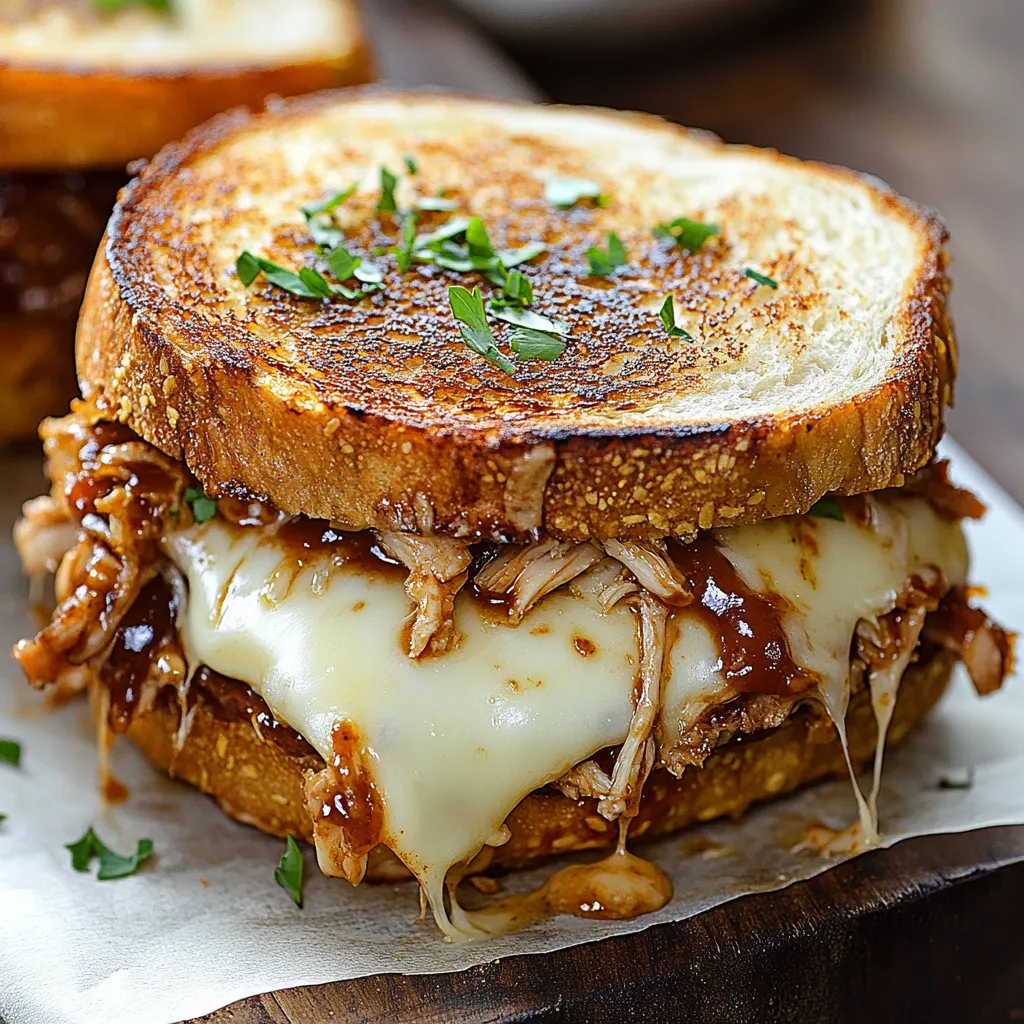 BBQ Chicken Grilled Cheese