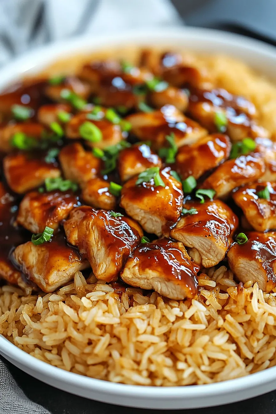 Honey BBQ Chicken Rice