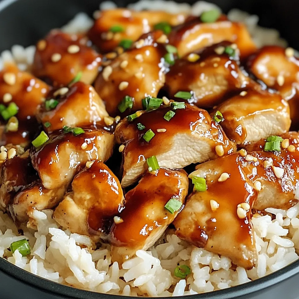 Honey BBQ Chicken Rice