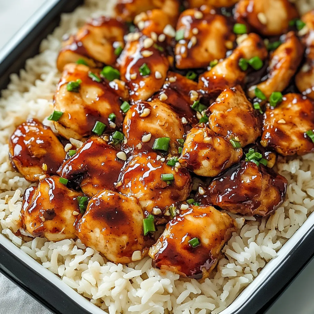 Honey BBQ Chicken Rice