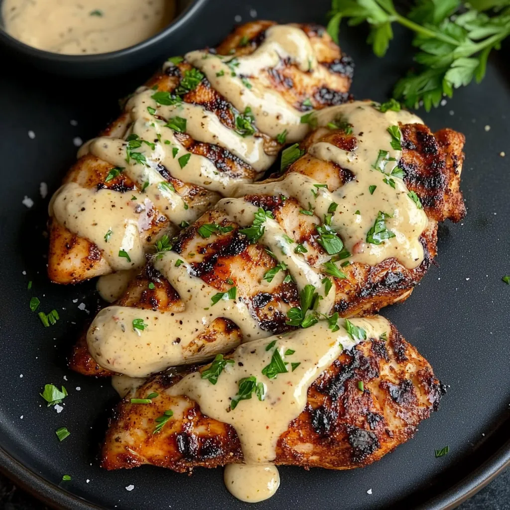 Cajun Grilled Chicken with Alabama White Sauce