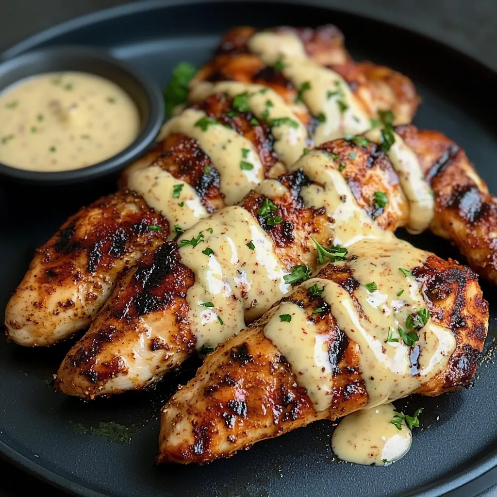 Cajun Grilled Chicken with Alabama White Sauce