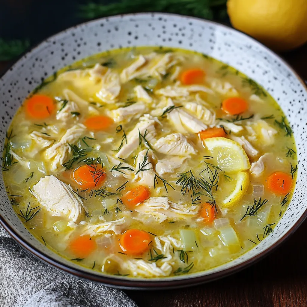 Greek Lemon Chicken Soup