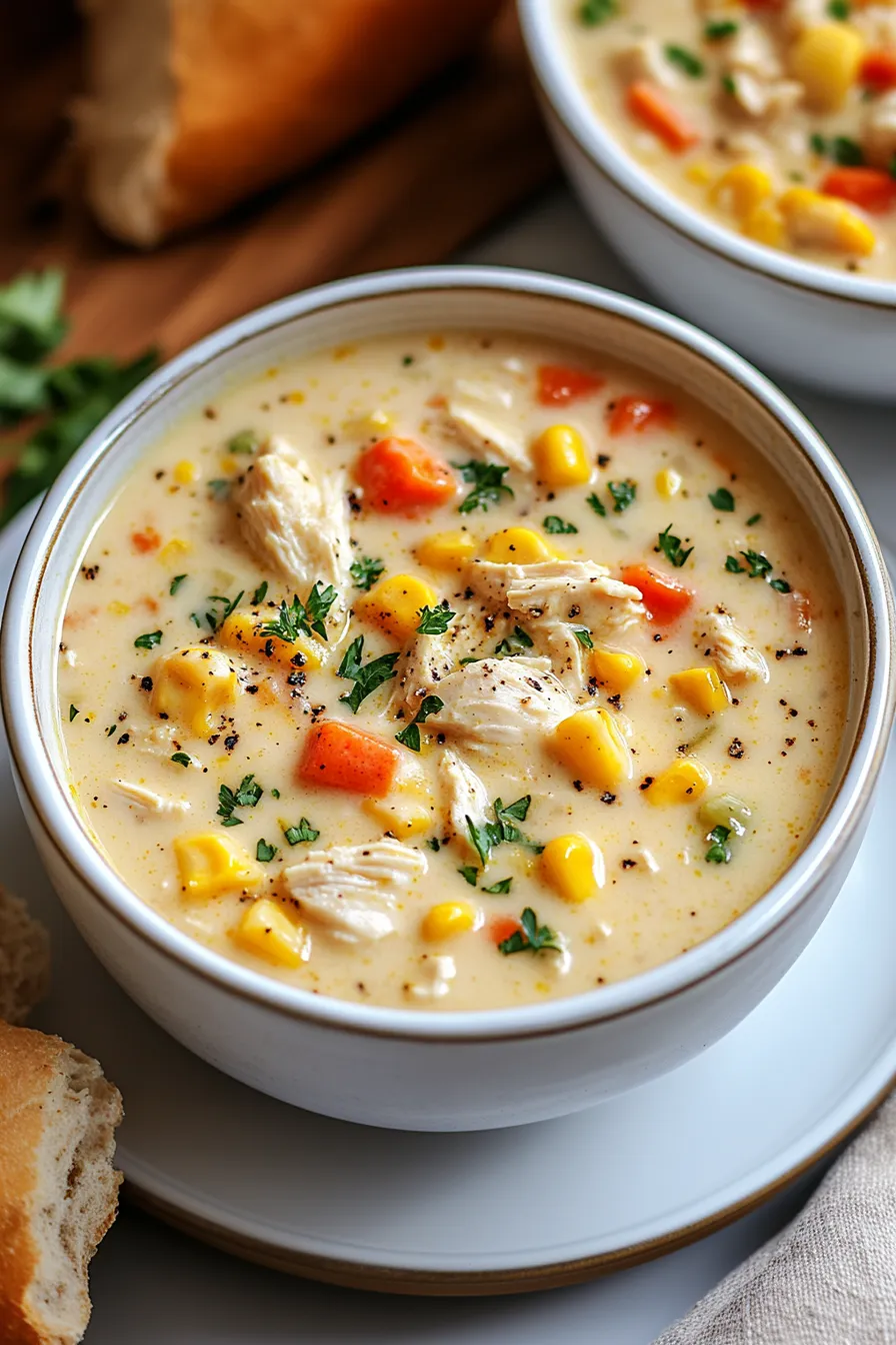 Crockpot Chicken Corn Chowder