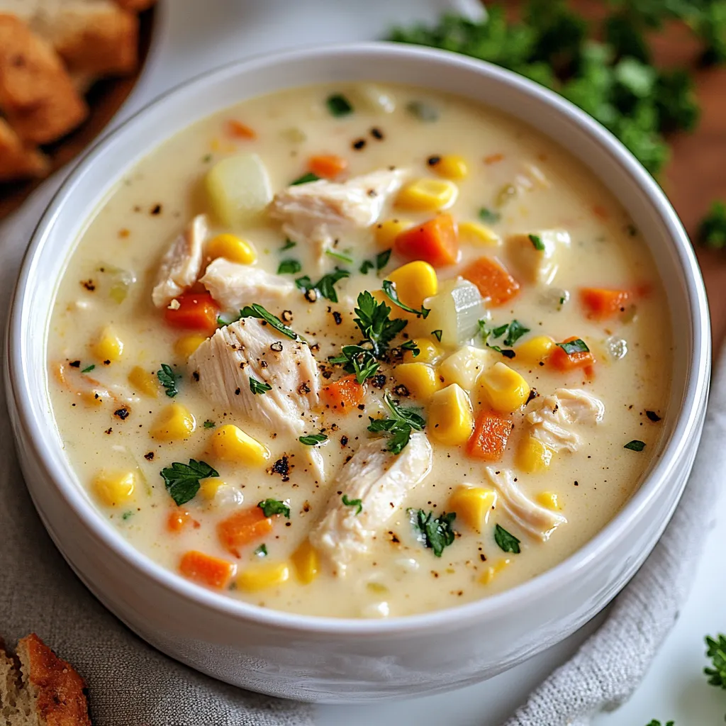 Crockpot Chicken Corn Chowder
