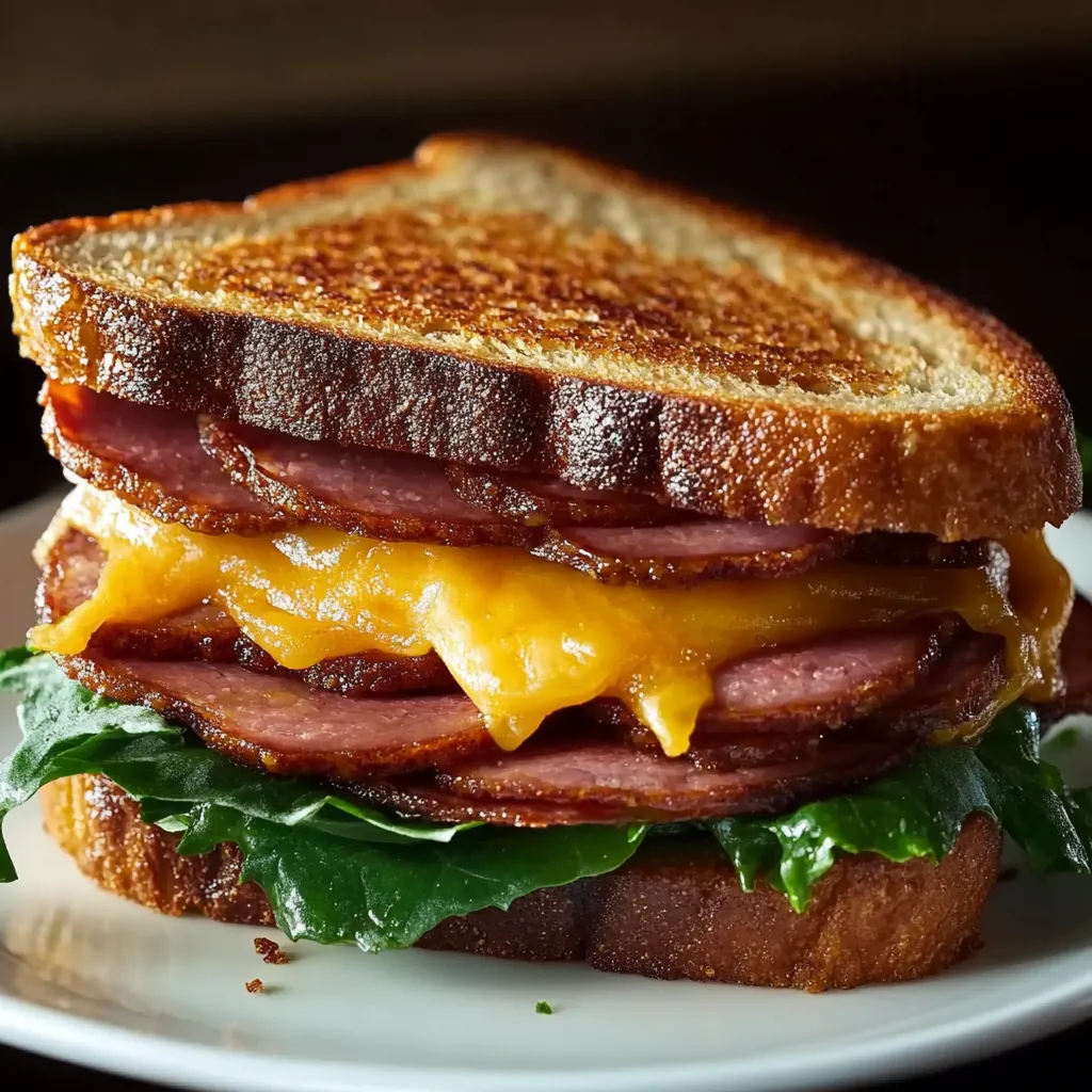 Fried Bologna Sandwich