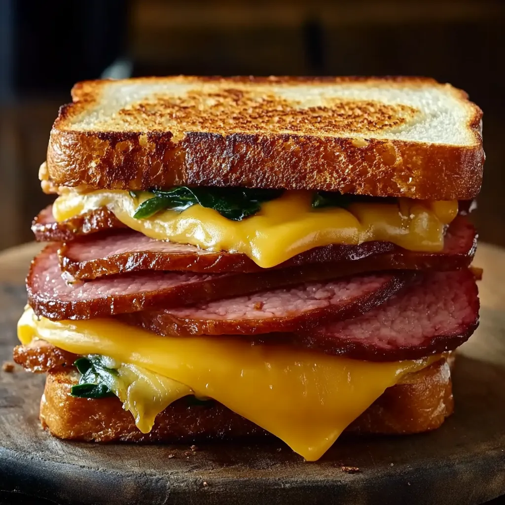 Fried Bologna Sandwich