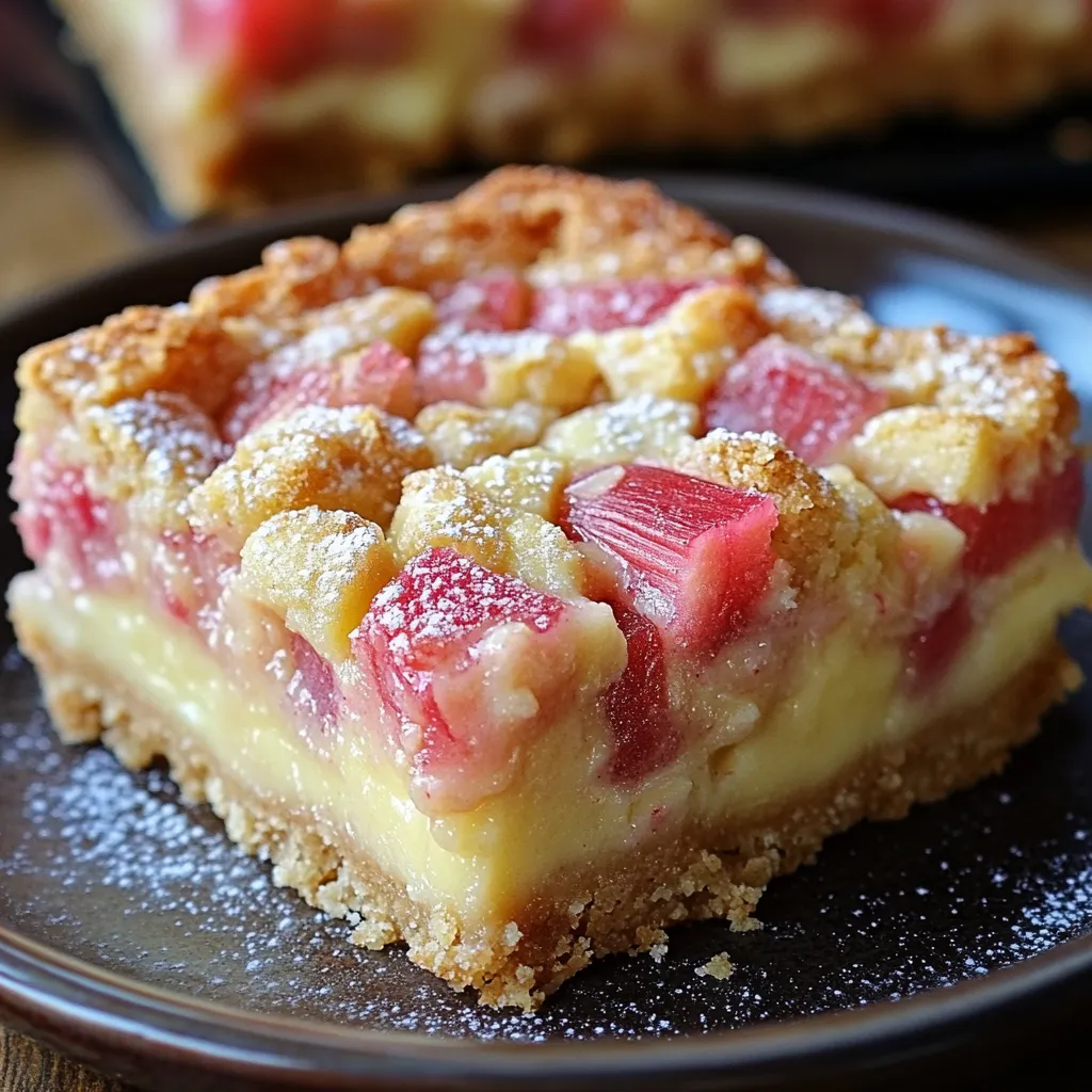 Rhubarb Custard Bars: A Sweet and Tangy Dessert Delight