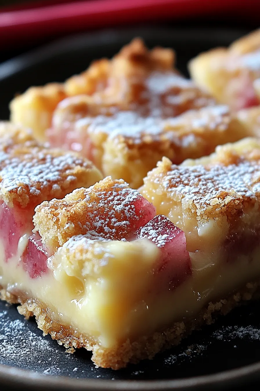 Rhubarb Custard Bars: A Sweet and Tangy Dessert Delight