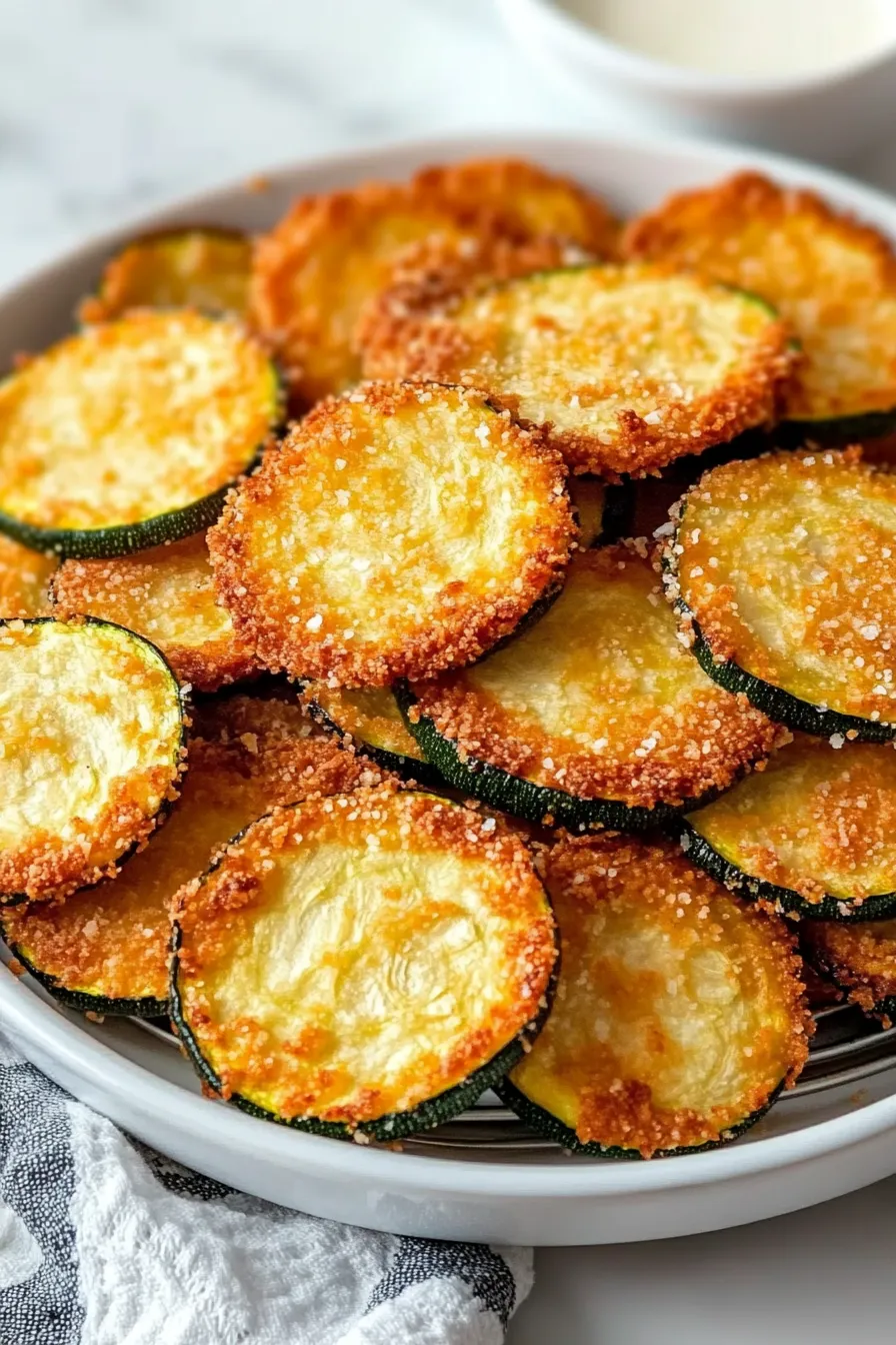 Healthy Recipes - Crispy Baked Zucchini Chips