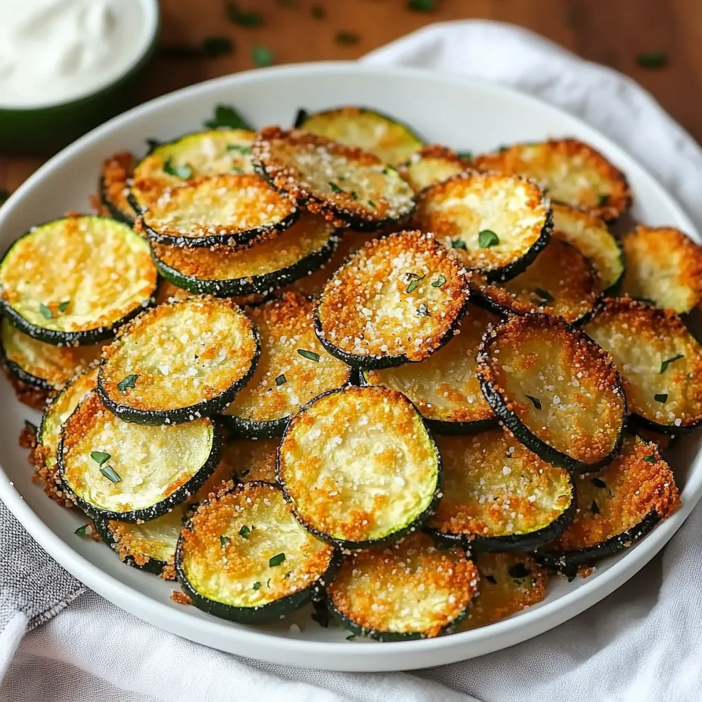 Healthy Recipes - Crispy Baked Zucchini Chips