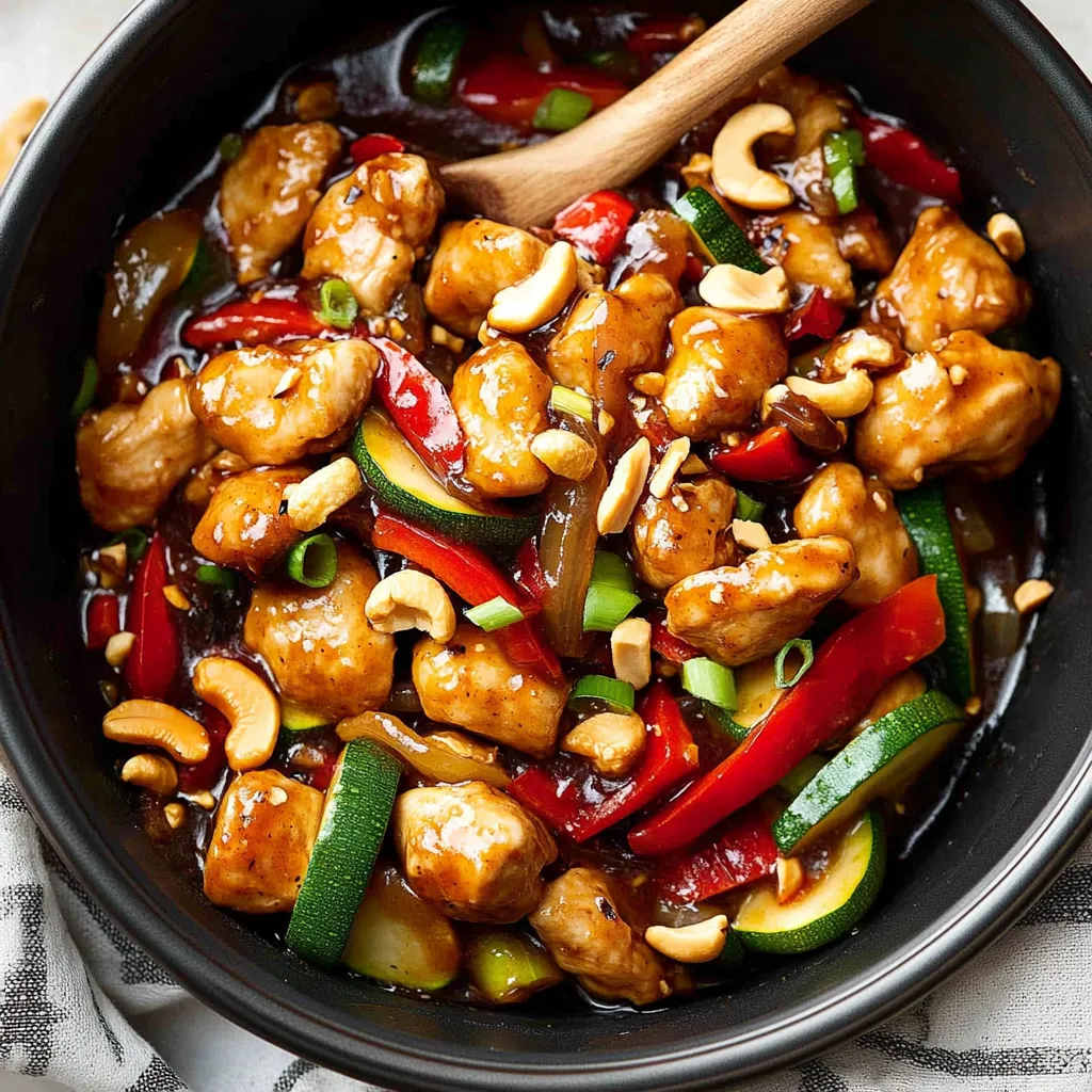 Skinny Slow Cooker Kung Pao Chicken