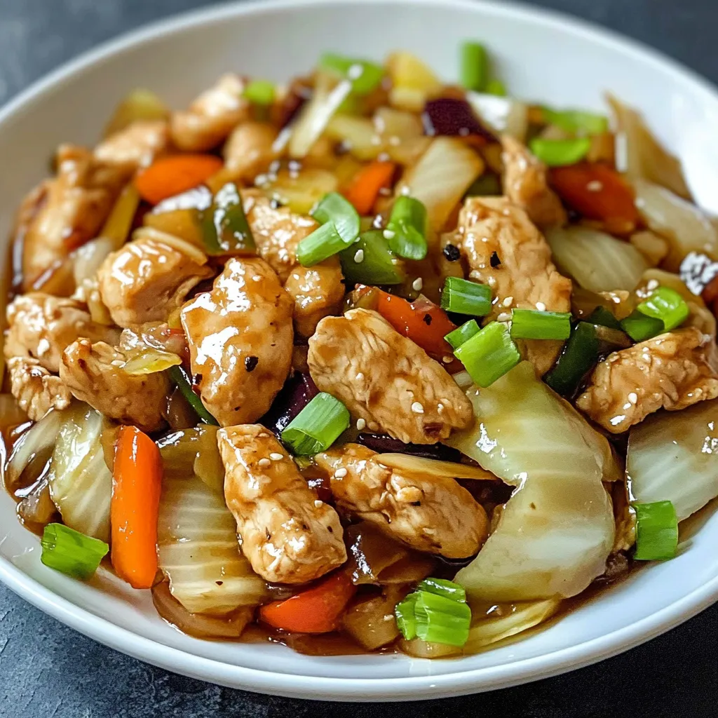 Chicken Cabbage Stir-Fry