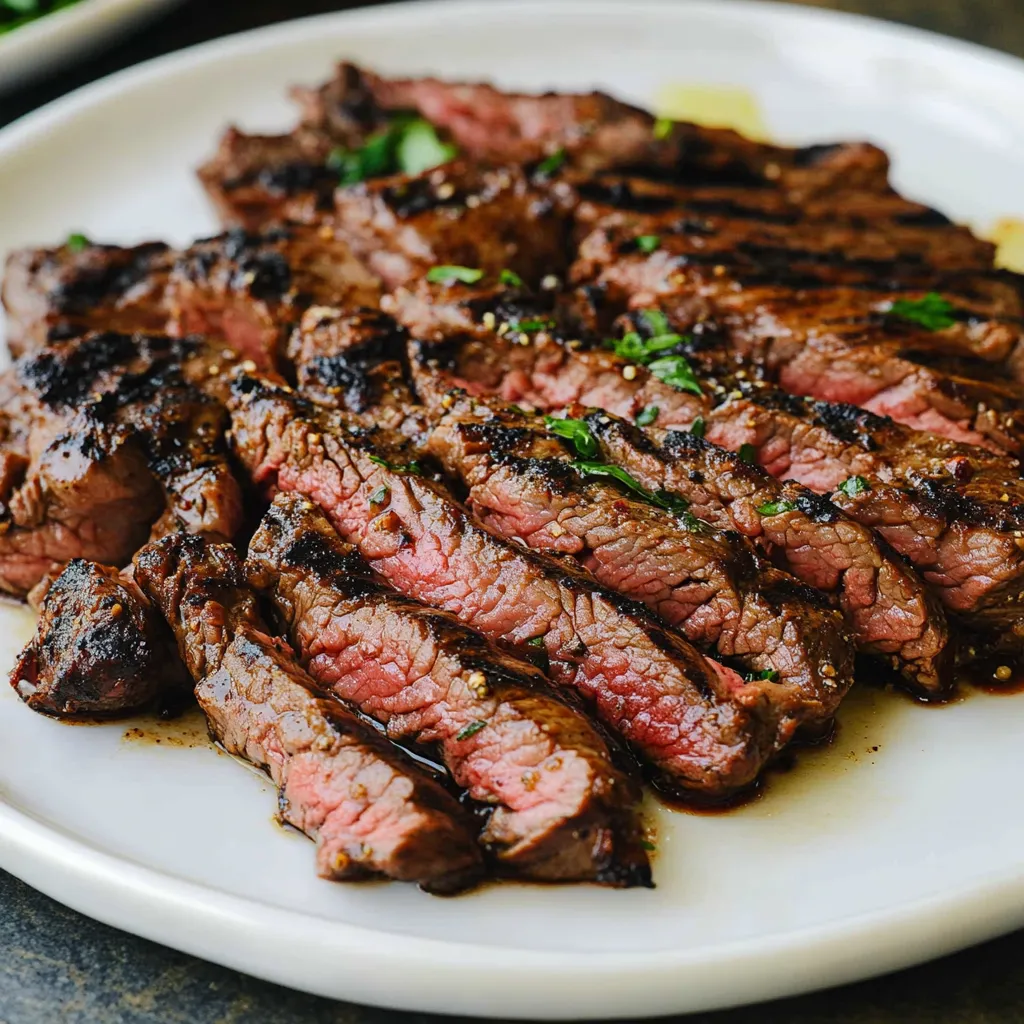 Charred and Juicy Marinated Skirt Steak