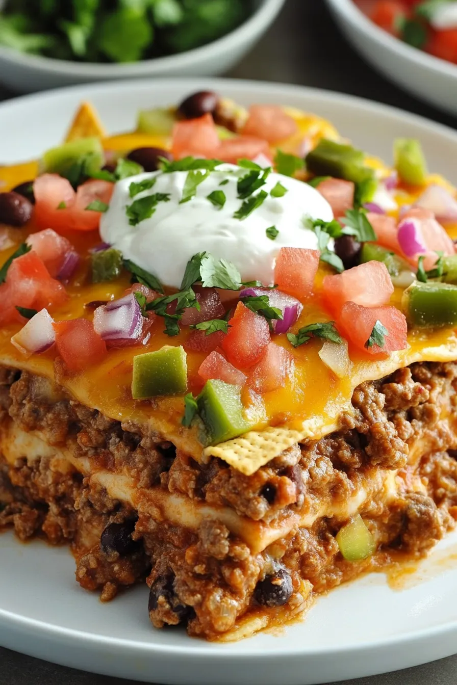 Taco lasagna