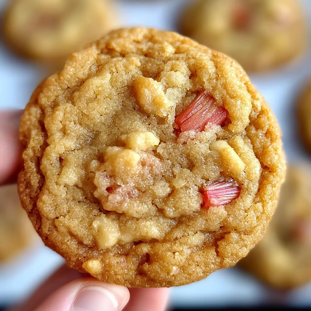 Brown Sugar Rhubarb Cookies