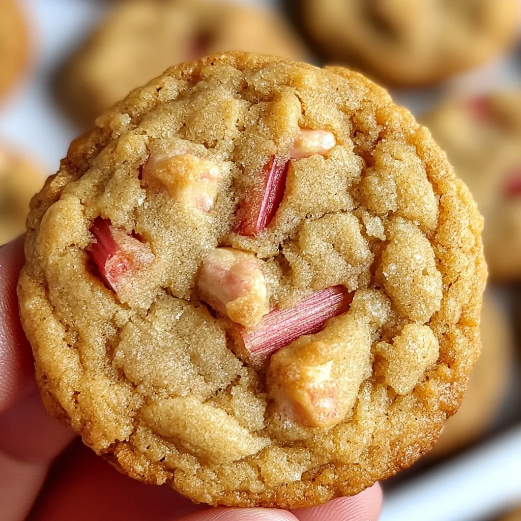 Brown Sugar Rhubarb Cookies