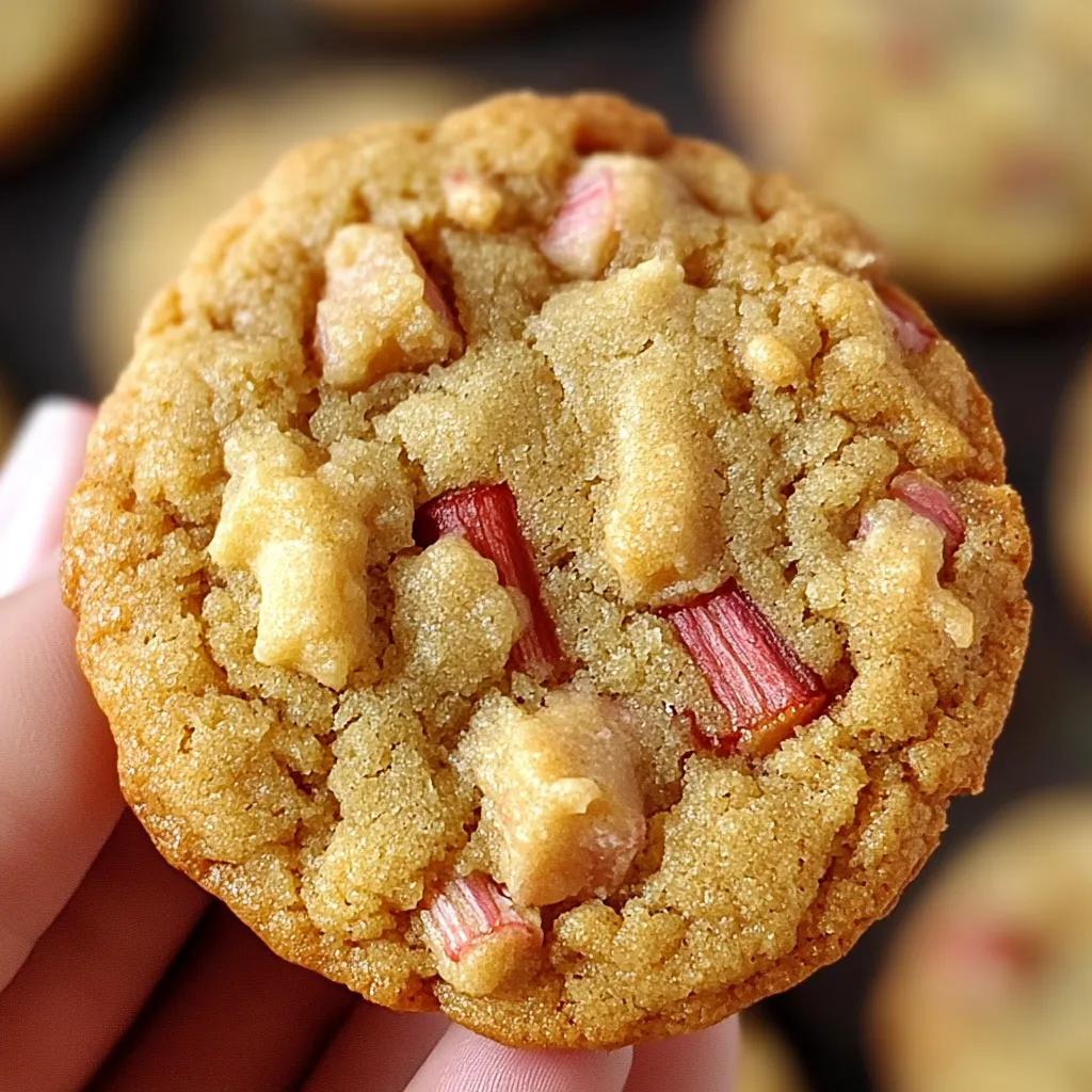 Brown Sugar Rhubarb Cookies