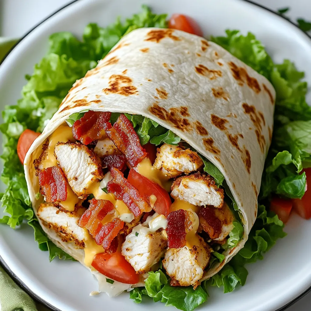 Crispy Chicken Bacon Ranch Wrap