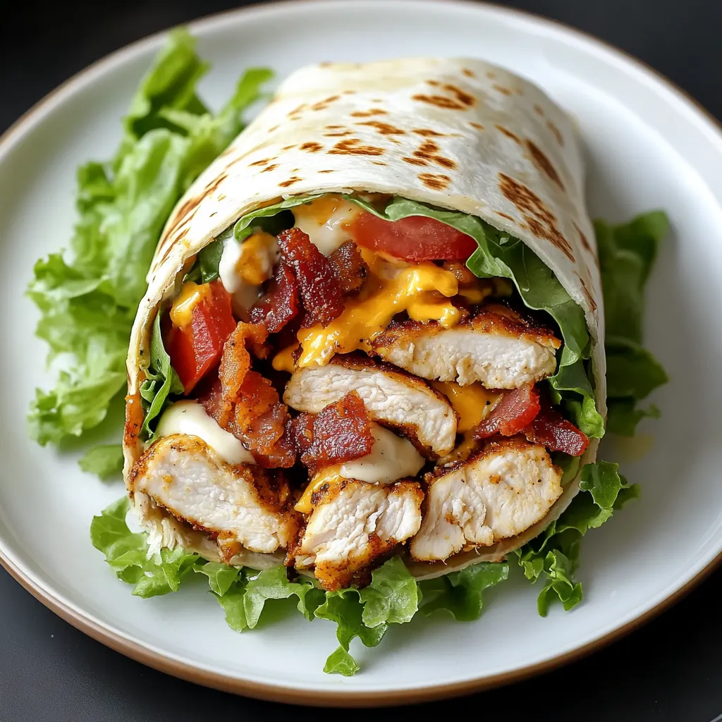 Crispy Chicken Bacon Ranch Wrap