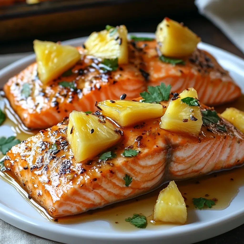 Honey Pineapple Salmon