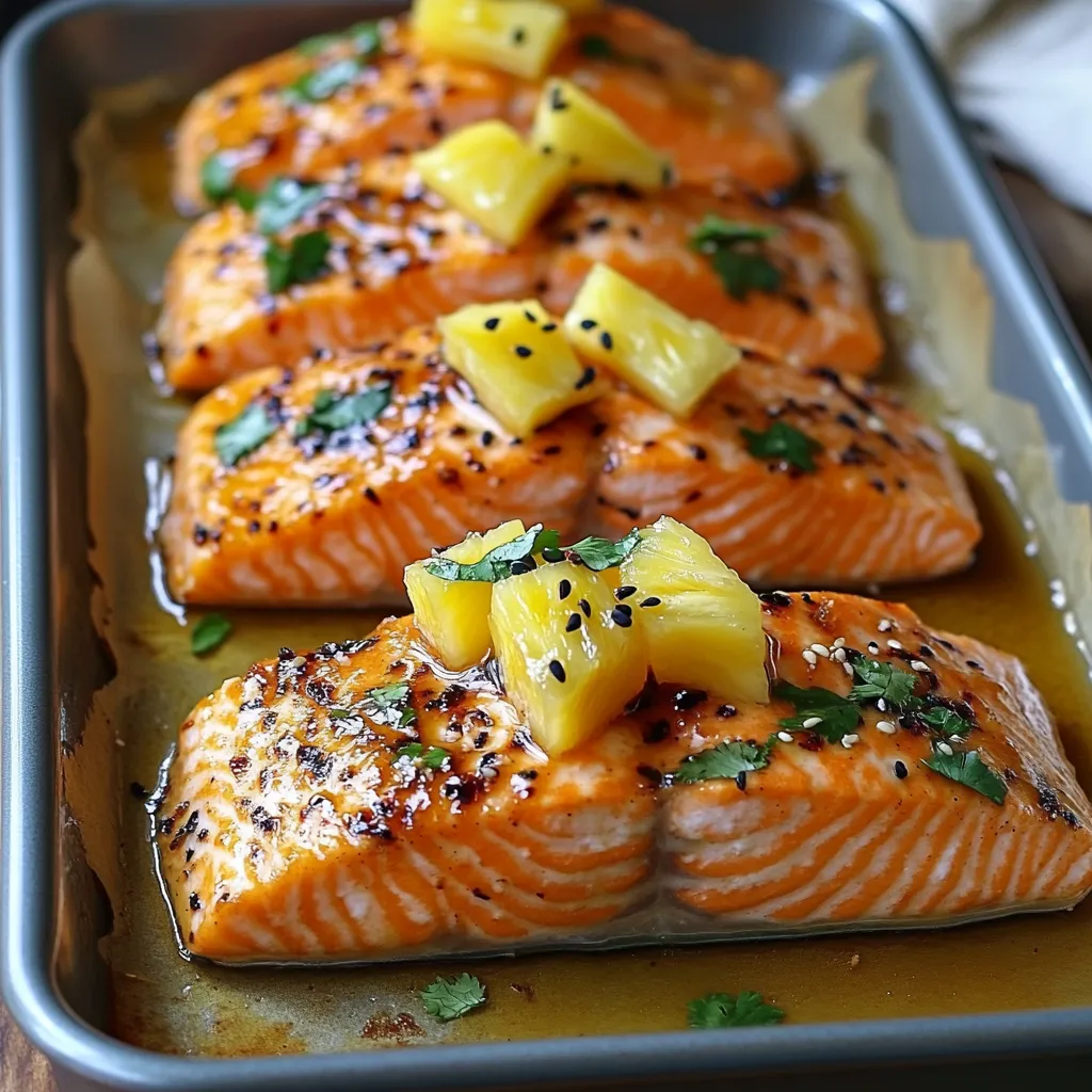 Honey Pineapple Salmon