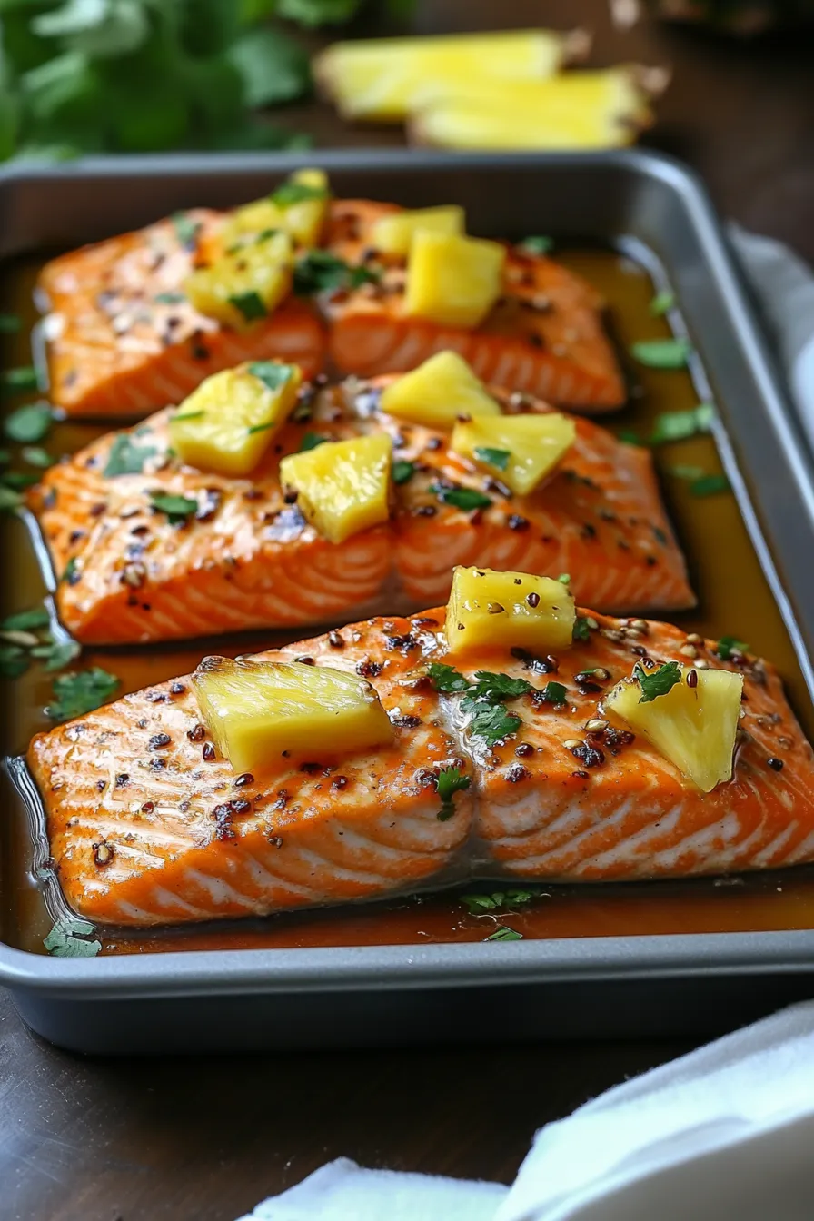 Honey Pineapple Salmon