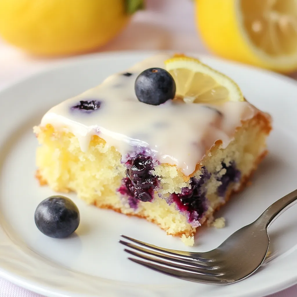 Lemon Blueberry Sheet Cake
